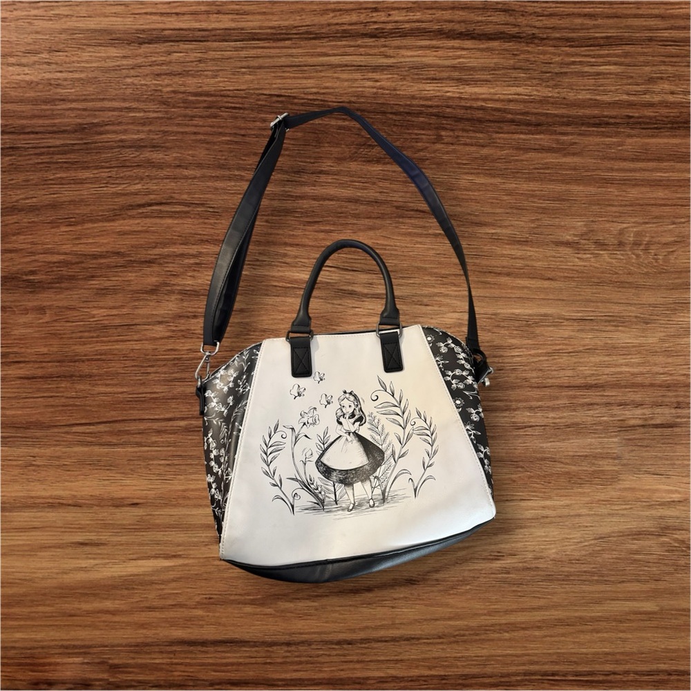 Alice in wonderland loungefly crossbody bag